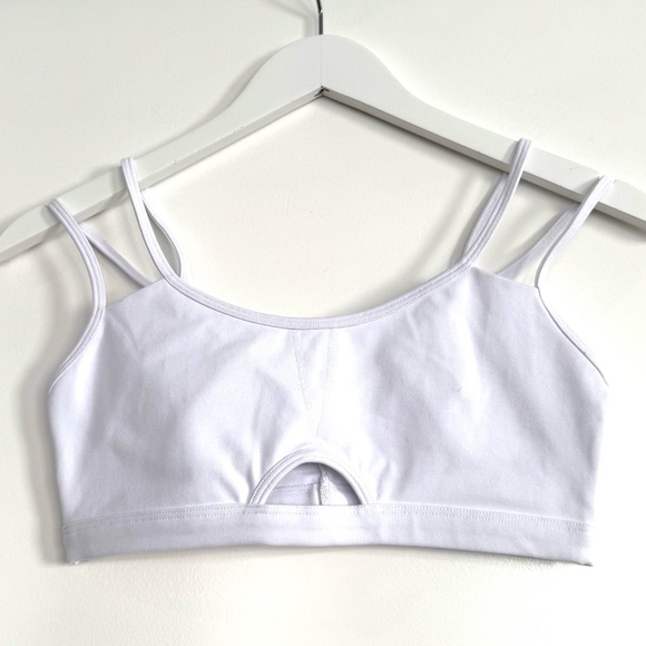 Lavaloka Activewear White Sports Bra. NWT. Small. Sample Sale. - Picture 1 of 6